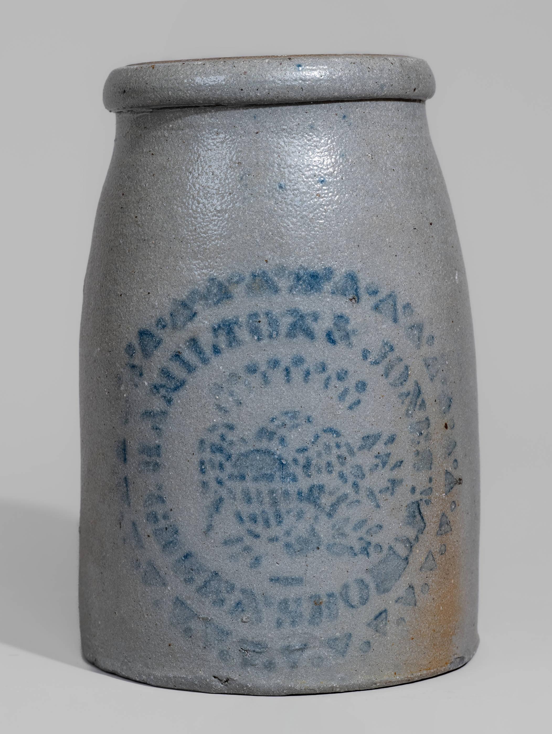 重さ220g【カントリーアーティスト】豚 スターリングシルバー HAMILTON & JONES / GREENSBORO, Pa. Stoneware Canning Jar w