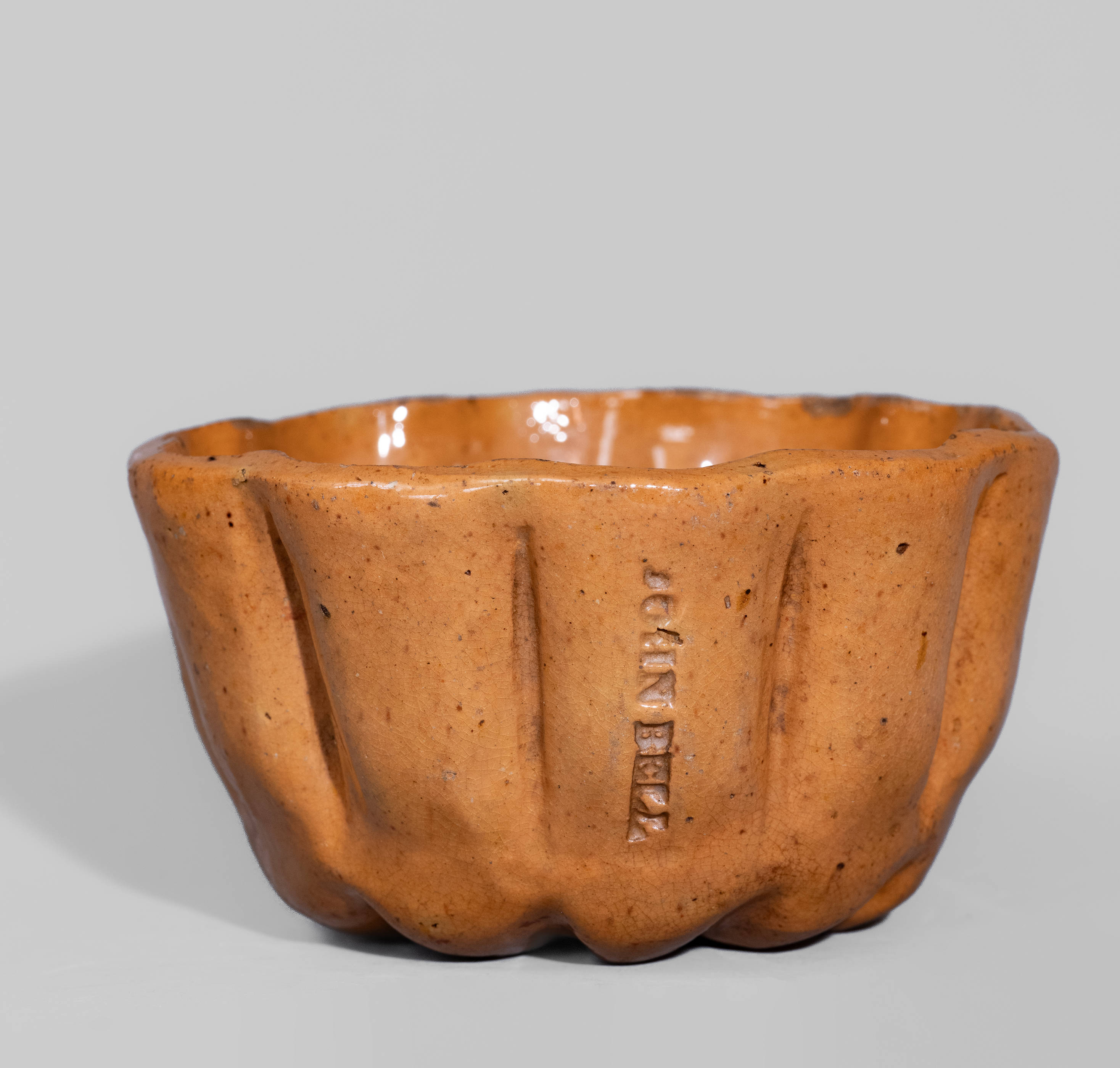 Thomass Begg VIA ROMAGNA 50~60sヴィンテージハット JOHN BELL (Waynesboro, PA) Redware Pudding Mold, c1840-80 -- Lot