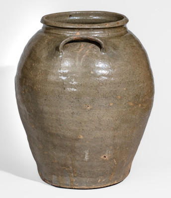 Alkaline-Glazed Stoneware Jar with Inscription, possibly 