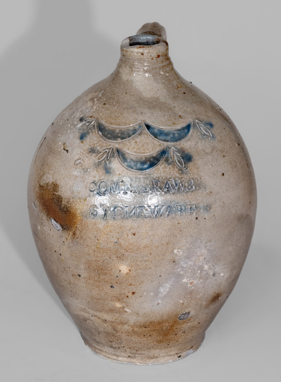 Ovoid Stoneware Jug Impressed 