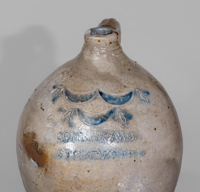 Ovoid Stoneware Jug Impressed 