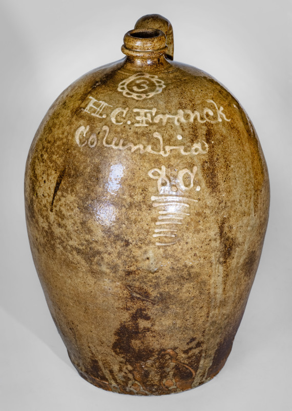 Rare Columbia, SC Stoneware Advertising Jug