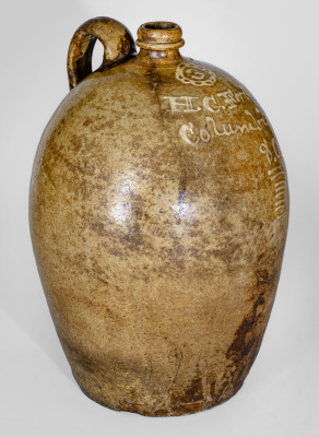 Rare Columbia, SC Stoneware Advertising Jug