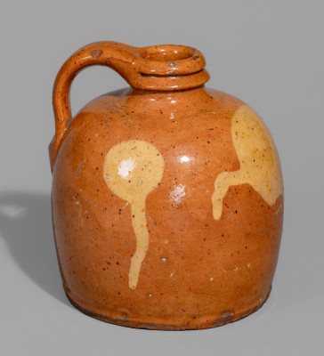 Small-Sized Galena, Illinois, Redware Jug