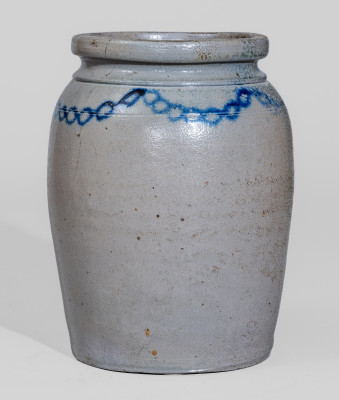Scarce and Fine B.C. MILBURN / ALEXA (Alexandria, VA) Half-Gallon Stoneware Jar