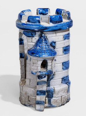 Rare Stoneware Aquarium Castle, Anna Pottery, Anna, IL, circa 1880