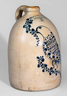 Two-Gallon William Warner / West Troy, NY Stoneware Jug.