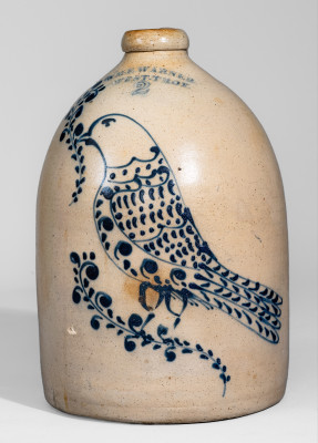 Two-Gallon William Warner / West Troy, NY Stoneware Jug.