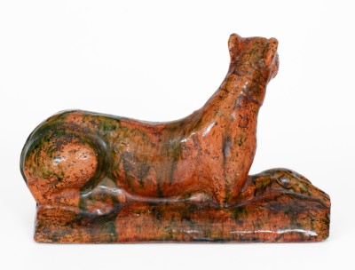 Exceedingly Rare and Important Solomon Bell, Strasburg, VA Whippet, Pictured in Rice & Stoudt