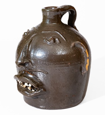 Rare Otto Brown Southern Stoneware Face Jug