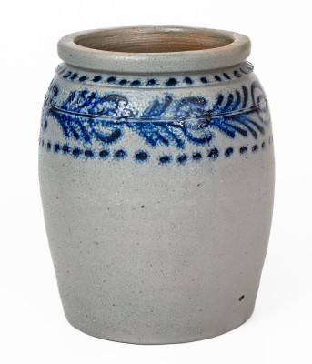 Scarce and Fine B.C. MILBURN / ALEXA (Alexandria, VA) Half-Gallon Stoneware Jar