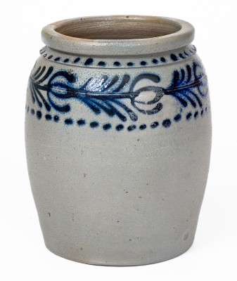 Scarce and Fine B.C. MILBURN / ALEXA (Alexandria, VA) Half-Gallon Stoneware Jar