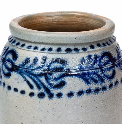 Scarce and Fine B.C. MILBURN / ALEXA (Alexandria, VA) Half-Gallon Stoneware Jar