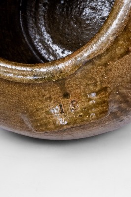 Exceptional 15 Gal. JCM (Daniel Seagle, Vale, NC) Four-Handled Stoneware Jar