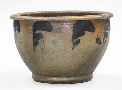 Extremely Rare Stoneware Chamber Pot attrib. Swank Pottery, Johnstown, PA