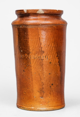 PAUL CUSHMAN S STONEWARE FACTORY / 1811 Stoneware Jar, Albany, New York