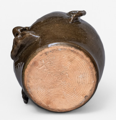 Fine Early-Period Lanier Meaders (Cleveland, GA) Face Jug, c1970