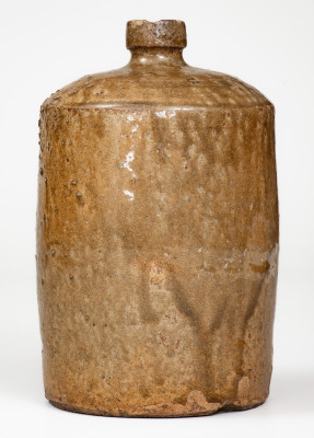 Rare S.C. DISPENSARY Stoneware Jug, attrib. J. G. Baynham, Trenton, Edgefield District, SC