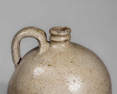 Very Rare Small-Sized Edgefield Dist, SC Stoneware Jug Impressed 