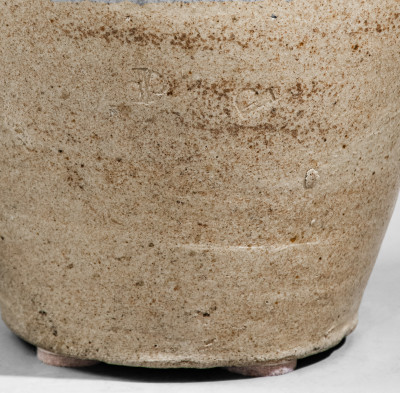 Very Rare Small-Sized Edgefield Dist, SC Stoneware Jug Impressed 