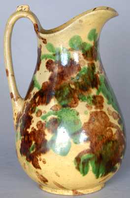 J. Eberly, Strasburg, VA Shenandoah Valley Redware Washbowl Pitcher