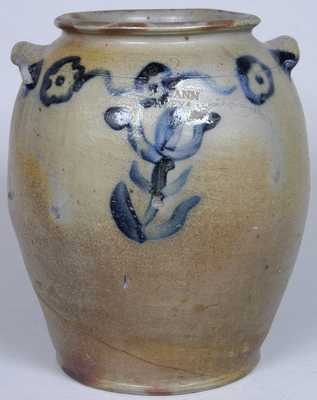 J. SWANN / ALEXA (Alexandria, VA) Stoneware Jar