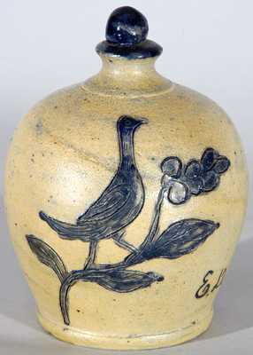 Remmey, Philadelphia Stoneware Bank w/ Incised Bird