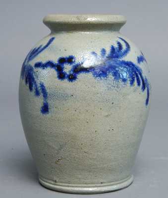 Early Slip-Trailed Baltimore Stoneware Jar