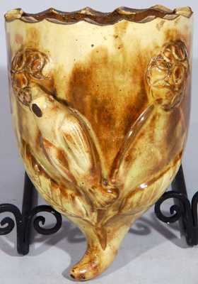 Shenandoah Redware Wallpocket, probably S. Bell & Sons