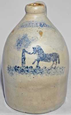 NORTH BAY (John Waelde, North Bay, NY) Stoneware Horse Jug