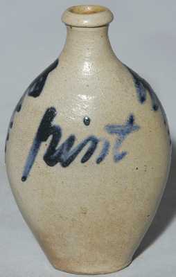 Baltimore Stoneware Pint Flask, probably Henry Remmey