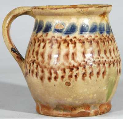 Redware Mug, attributed to John Bell, Chambersburg, PA