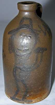 Alkaline-Glazed Southern Stoneware Jug