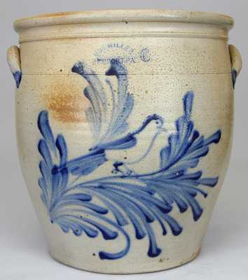 M. & T. MILLER / NEWPORT, PA Stoneware Bird Crock