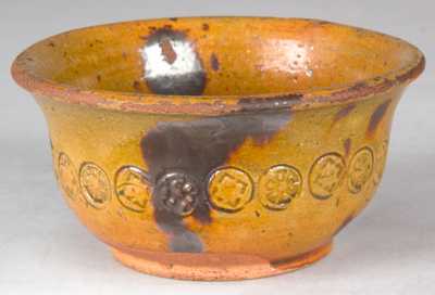 J.S. HENNE, Berks County, Pennsylvania, Redware Bowl