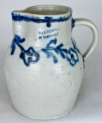 BALTIMORE / H. REMMEY Stoneware Pitcher