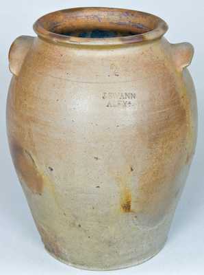 J. SWANN / ALEXA Stoneware Jar (Alexandria, VA)