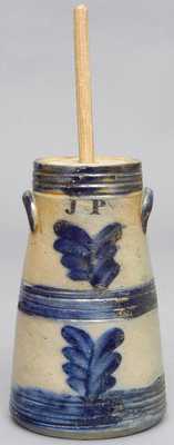 Miniature New York or New England Stoneware Churn