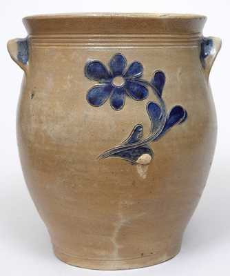 Early Incised Stoneware Jar, New York or New England