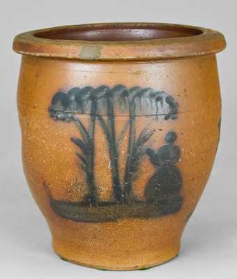 Morgantown, WV Stoneware "People" Jar