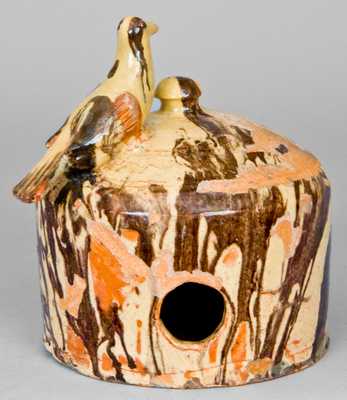 Anthony W. Bacher / 1882 Redware Birdhouse, Shenandoah Valley