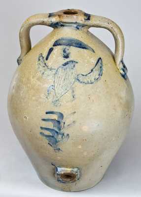 MOORE & COLVIN (Portage County, OH) Stoneware Water Cooler w/ Incised Eagle