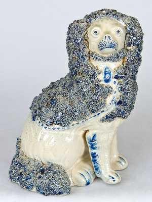 New York State Stoneware Spaniel Bank