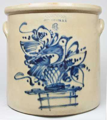 HAXSTUN & CO. / FORT EDWARD, N.Y. Stoneware Bird Crock