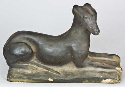 Samuel Bell, Strasburg, VA Redware Dog