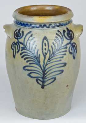 B.C. MILBURN / ALEXA (Alexandria, VA) Slip-Trailed Stoneware Jar