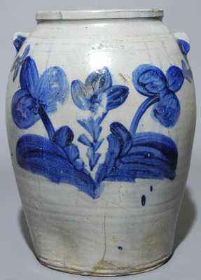 Elaborately-Decorated R. BUTT / W. City. D C Stoneware Crock