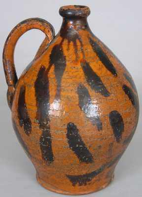 Great Road Redware Pottery Jug, probably Sullivan County, TN