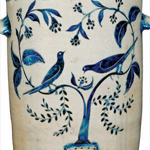 Exceedingly Important Morgan Maker (William Morgan, Baltimore, 1822-27) Stoneware Water Cooler