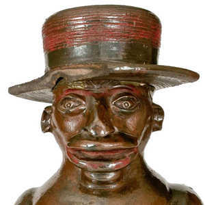 Southern Pottery African-American Preacher Face Vessel, Rock Mills, Alabama